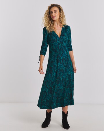 Joe Browns Autumn Blooms Jersey Midi Dress