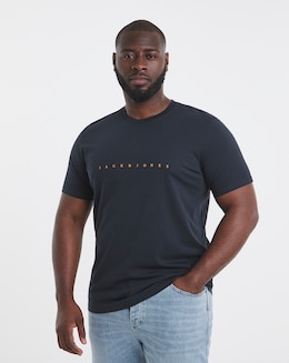 Jack &amp; Jones Star Logo T-Shirt - Navy