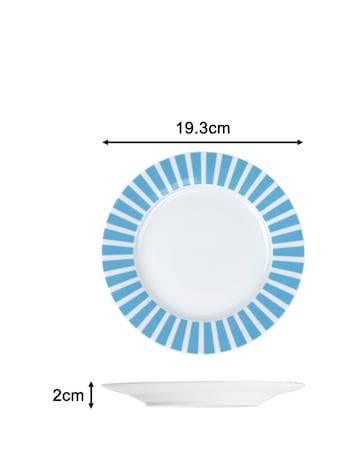 Waterside Blue Stripe 24 Piece Dinner Set