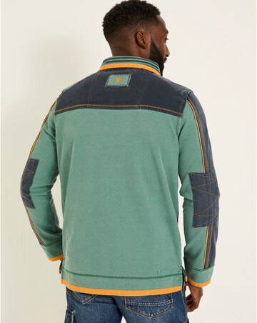 Fatface Airlie Panel Sweatshirt - Green