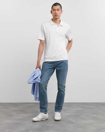 Relaxed Fit Interlock Polo Reg