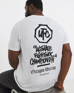 Jack &amp; Jones UFC Back Graphic T-Shirt - White