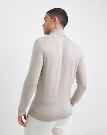 Merino Wool Roll Neck Jumper