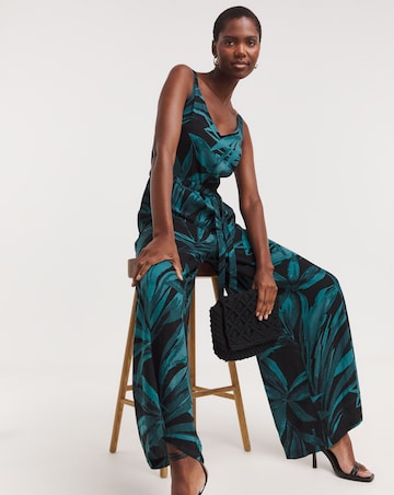 Wide Leg Strappy Jumpsuit
