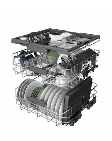 Hotpoint HD7FHP33UK Full Size Dishwasher - 14 Place Settings - White