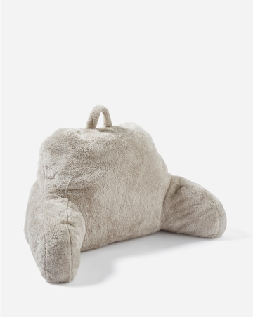 Cuddle Fleece Back Cushion - Natural