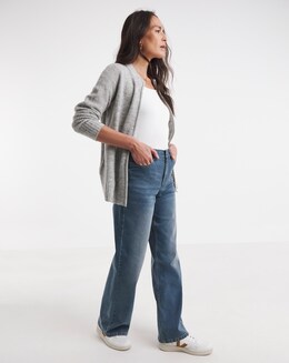 24/7 Mid Wash Wide Leg Jeans