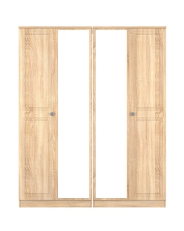 Richmond Ready Assembled 4 Door Wardrobe