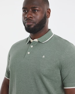 Jack &amp; Jones Premium Paulos Tipped Polo - Green