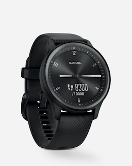 Garmin Vivomove Sport Smart Watch - Black with Silicone Band