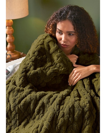 Silentight Luxury Super Cosy Heated Throw - Forest Green
