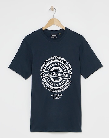 Lyle & Scott Short Sleeve Graphic T-Shirt - Navy