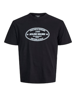Jack &amp; Jones York Logo T-Shirt - Black