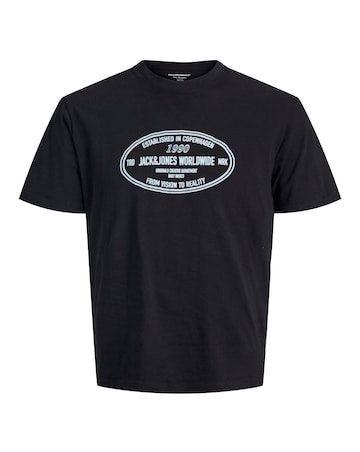 Jack & Jones York Logo T-Shirt - Black