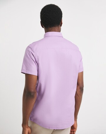 Short Sleeve Lilac Oxford Shirt Regular