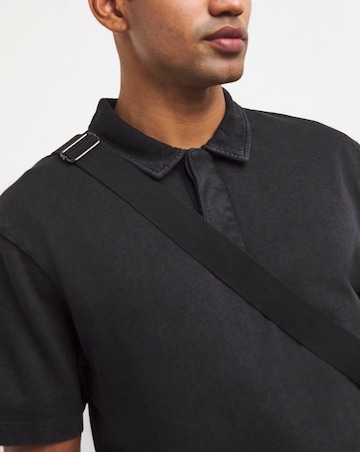 Garment Washed Relaxed Fit Loopback Polo