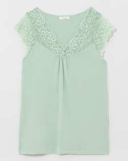 Nora Rose Julia Jersey Cap Sleeve Pyjama Set