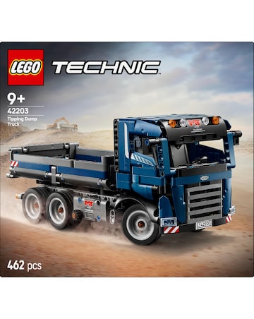 LEGO Technic Tipping Dump Truck Toy Set for Kids Construction Vehicle 42203