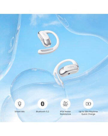 Shokz OpenFit Air True Wireless Open-Ear Earbuds - White