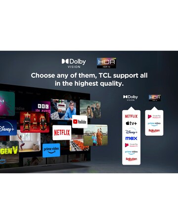 TCL 50In 50PF650K LED 4K HDR PRO Smart Fire TV with Freely