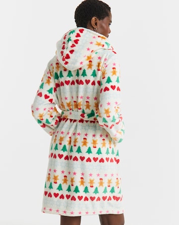 Pretty Secrets Christmas Fair Isle Dressing Gown
