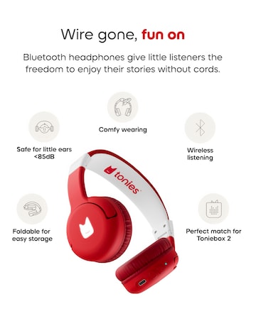 Tonies Bluetooth Headphones - Red