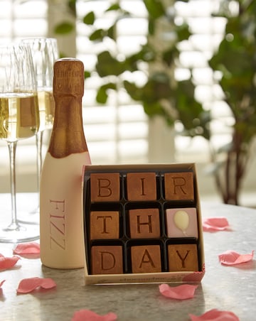 Choc on Choc Chocolate Birthday And Fizz Gift Set