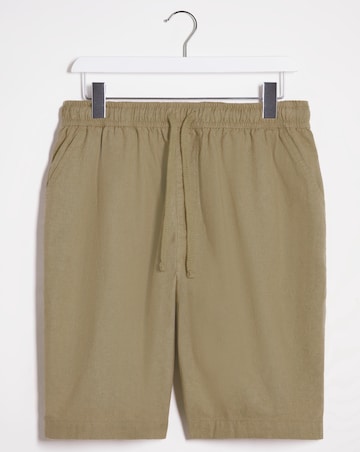 Linen Mix Elasticated Short