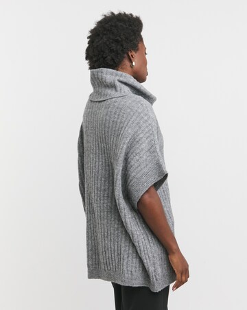 Roll Neck Poncho Tunic