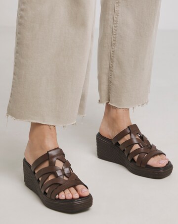 Monarch Wedged Woven Mule Extra Wide EEE Fit