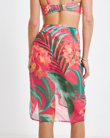 MAGISCULPT Tropical Print Midi Sarong