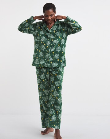 Pretty Secrets Christmas Fleece Button Pyjama Set