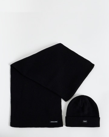 Jack & Jones Beanie & Scarf Giftbox - Black