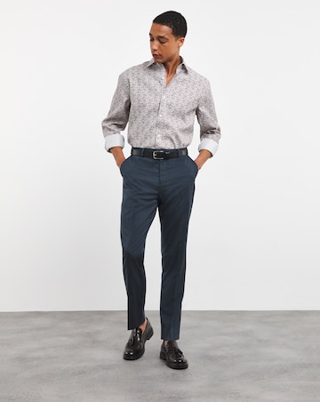 William Hunt Small Floral Print Jacquard Shirt