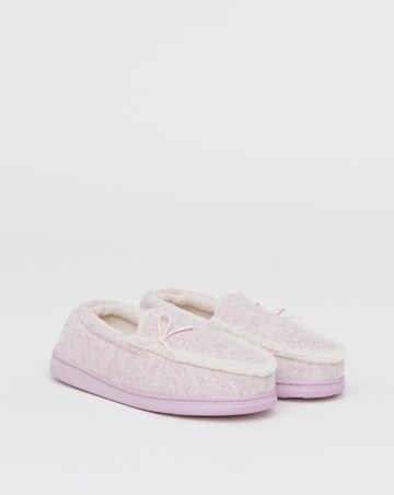 Melody Full Slipper With Bow - Extra Wide Fit (EEE)