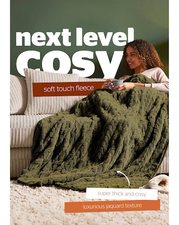 Silentight Luxury Super Cosy Heated Throw - Forest Green