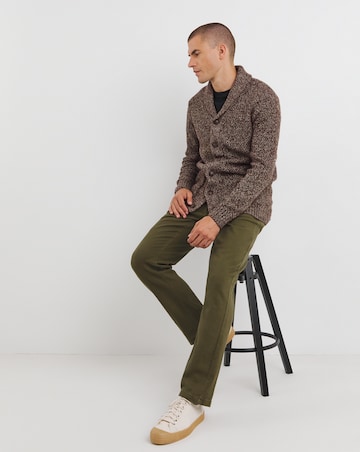 Brown Twist Wool Cardigan