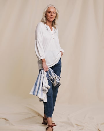 Julipa Jersey Embroidered Top