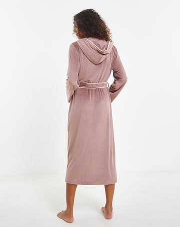 Pretty Secrets Velour Ribbed Maxi Dressing Gown