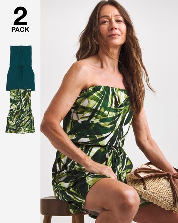2 Pack Bandeau Playsuit