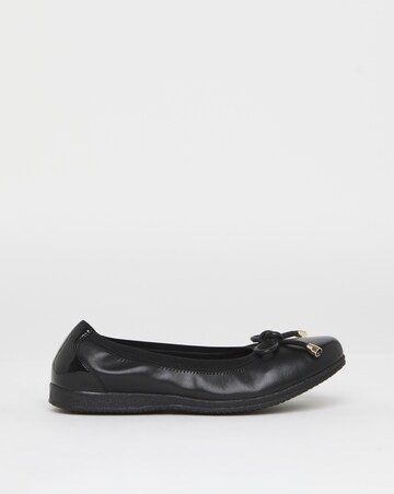 Heavenly Soles Zuri Elasticated Topline Ballerinas - Extra Wide Fit (EEE)