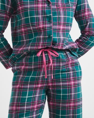 Pretty Secrets Check Button Up Pyjama Set