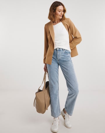 Cream Twist Detail Sleeveless Top