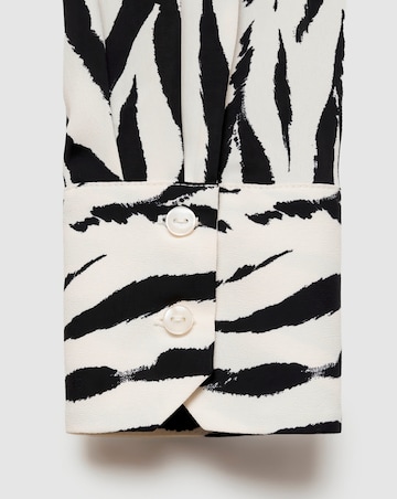Mango Zebra Printed Flowy Shirt
