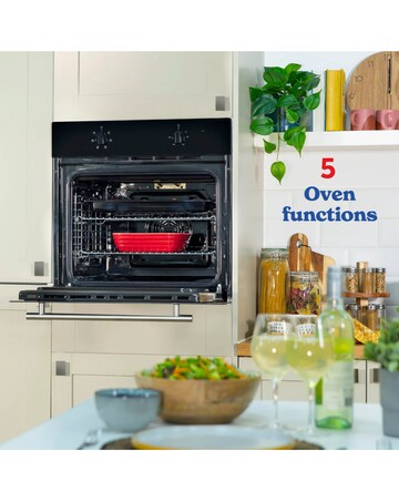 Russell Hobbs RHFEO7004B 70L Built-In Single Electric Fan Oven - Black