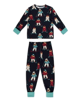 Chelsea Peers Skiing Dog Family Pyjama Set Kids