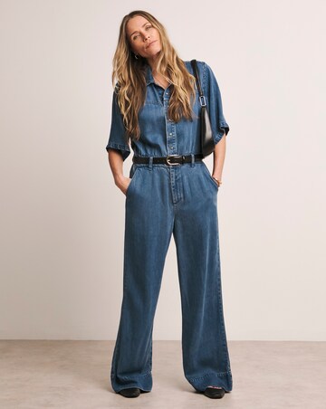 Anthology Mid Blue Denim Jumpsuit with Tencel TM Lyocell