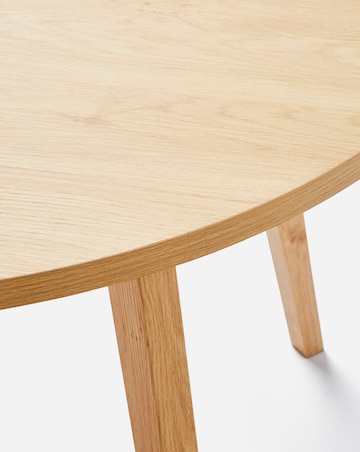 Oslo Round Dining Table with 4 Emilie Fabric Chairs