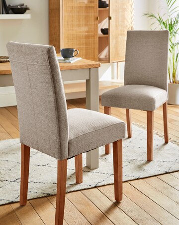 Ava Pair of Dining Chairs Fabric