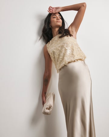 Joanna Hope Sequin Shell Top